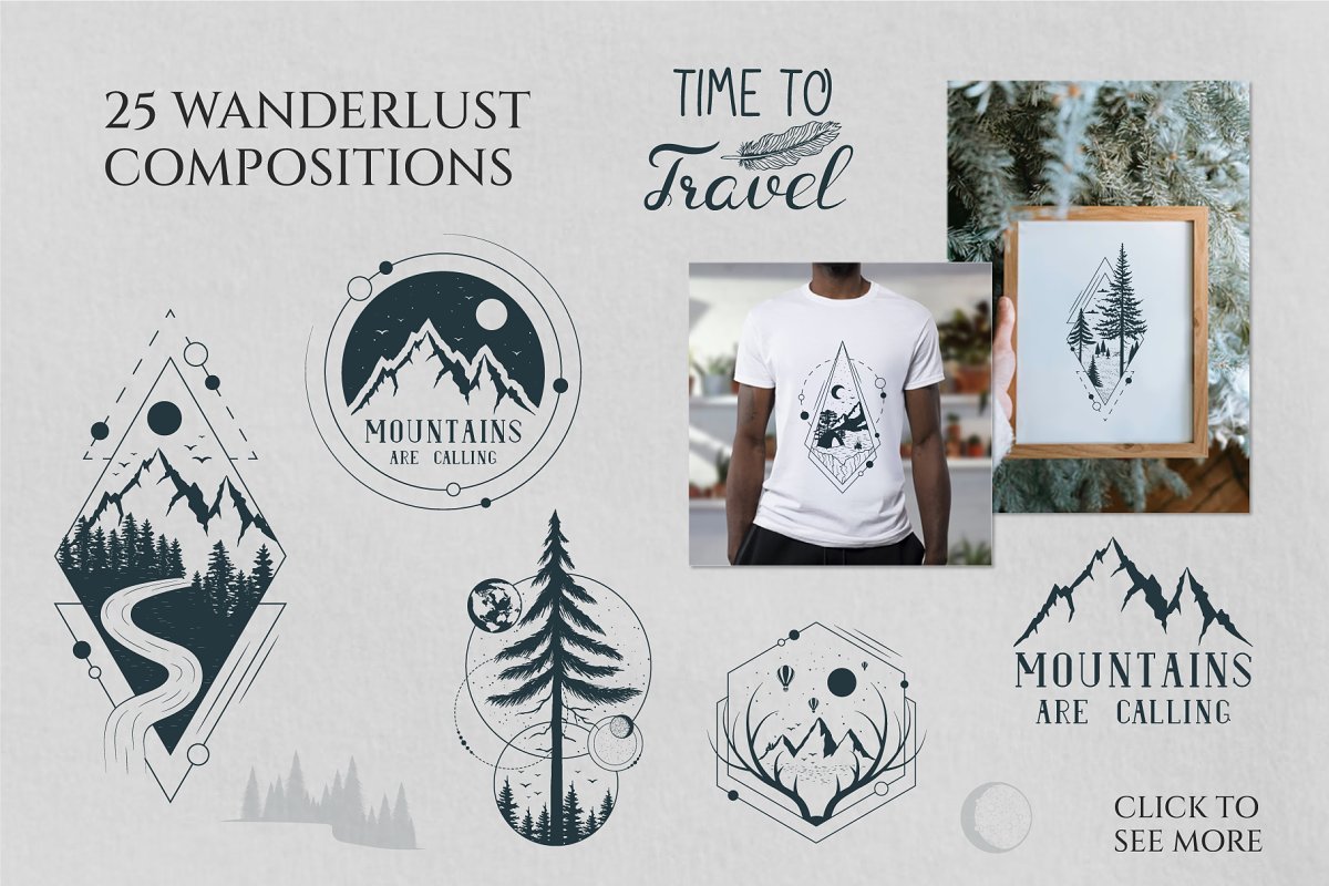 There are 25 wanderlust compositions.