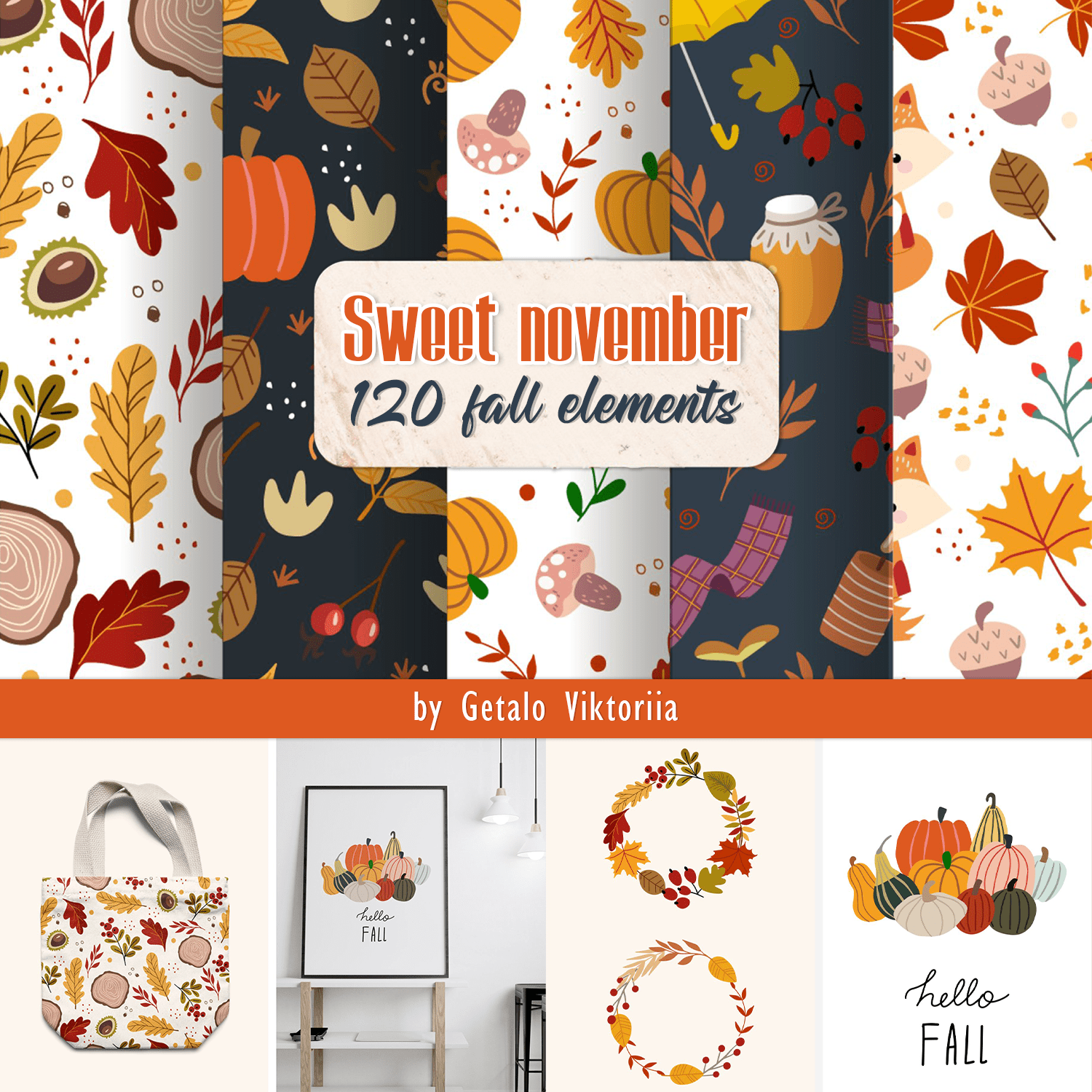 Sweet november. 120 fall elements. cover.