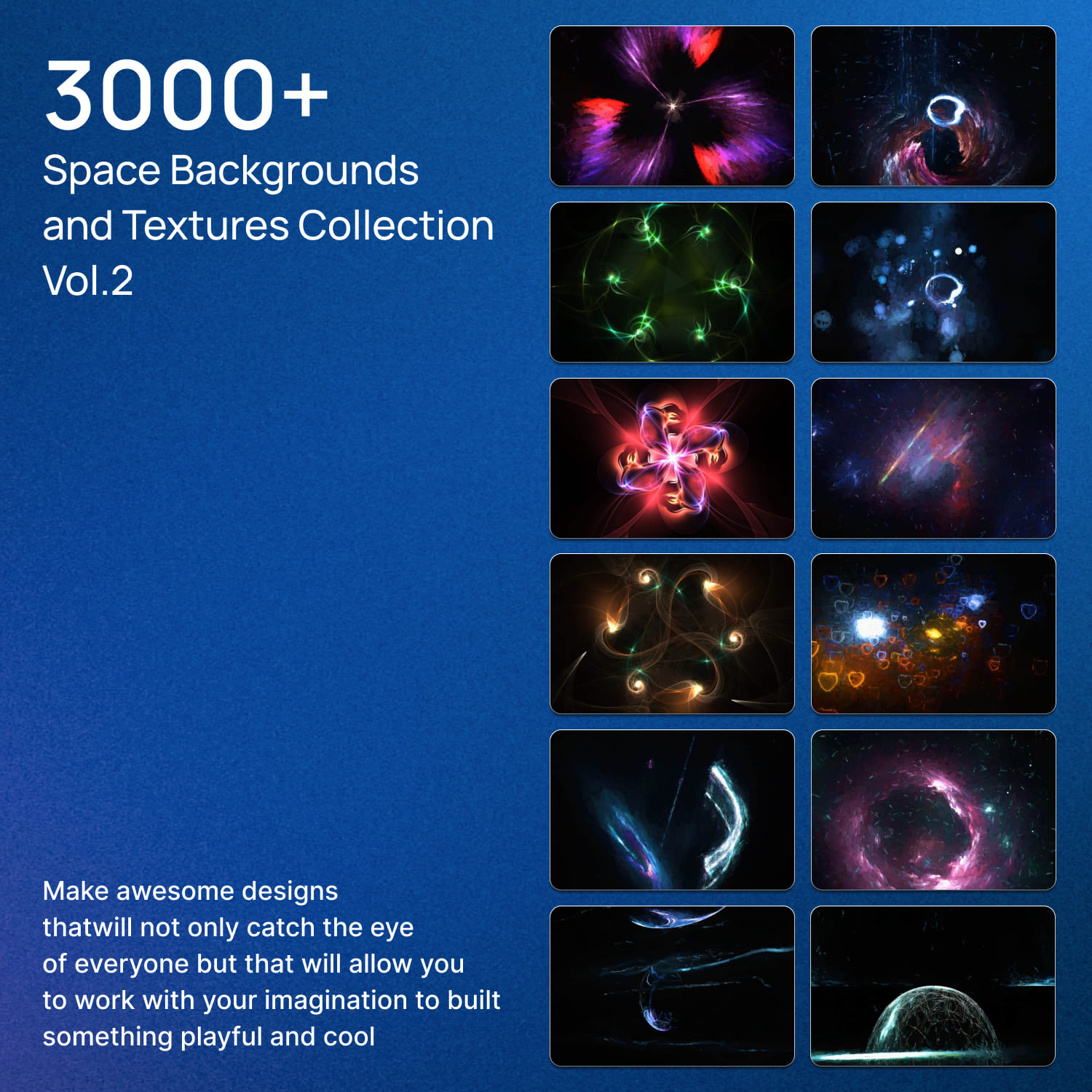 3000+ Space Backgrounds and Textures Collection – Vol.2.
