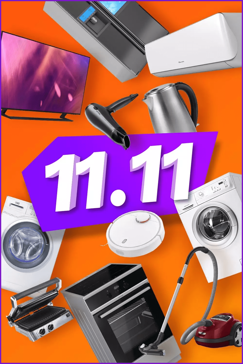 Banner for 11.11 with home technick.