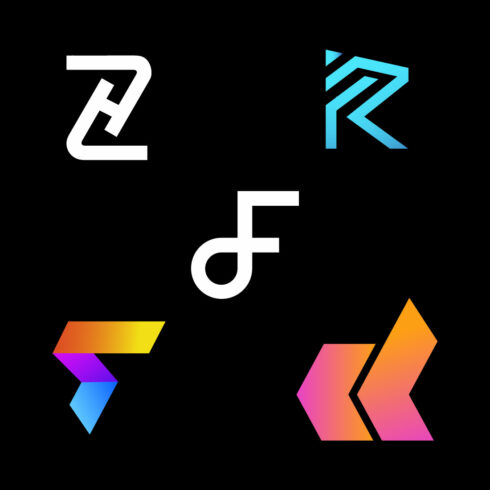 Five Word Mark Logos Design cover image.