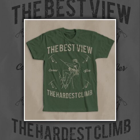 Rock Climbing T-Shirt Design.