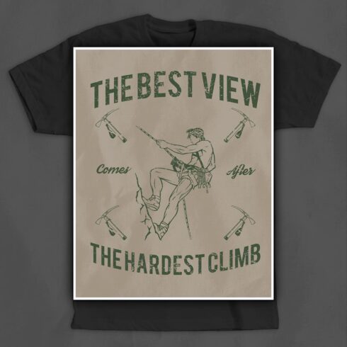 Rock Climbing T-Shirt Design | Master Bundles