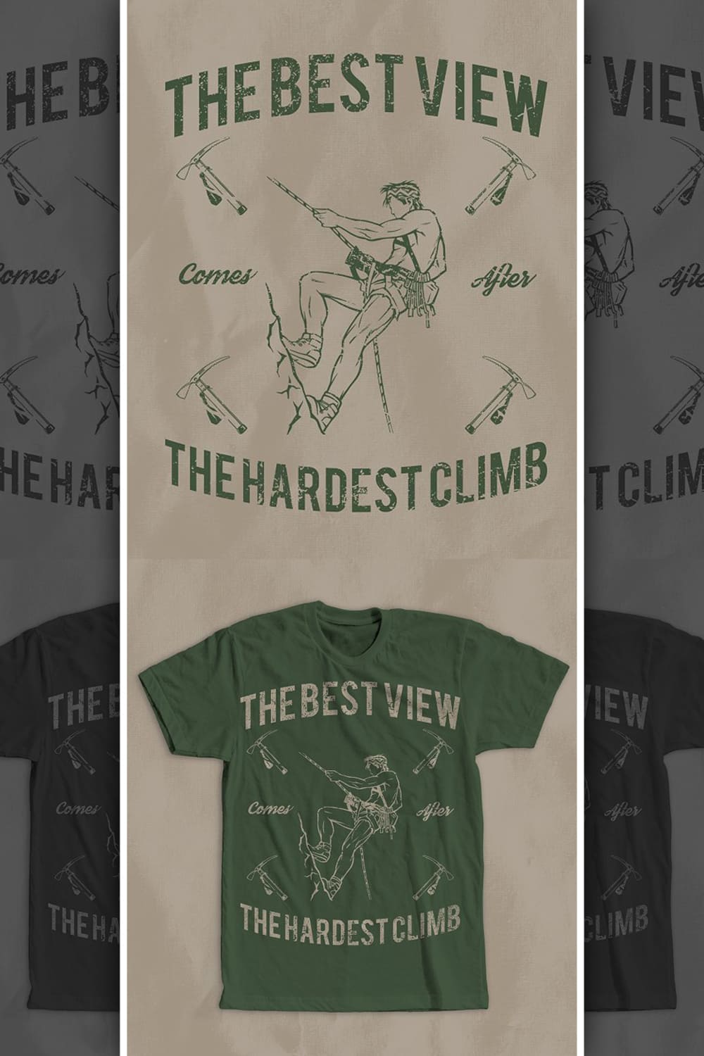 Rock Climbing T-Shirt Design - Pinterest.