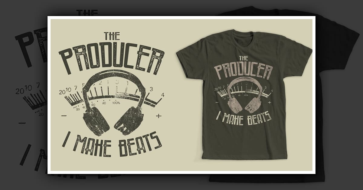 Music Producer T-Shirt Design - Facebook.