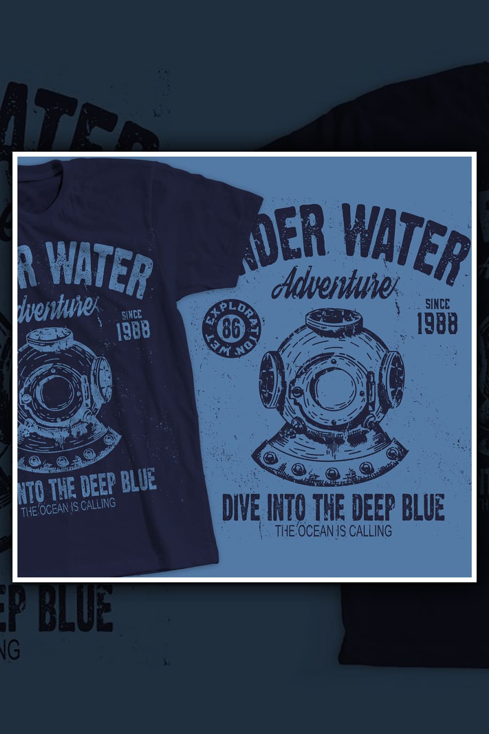 Deep Sea Diving T-Shirt Design - Pinterest.