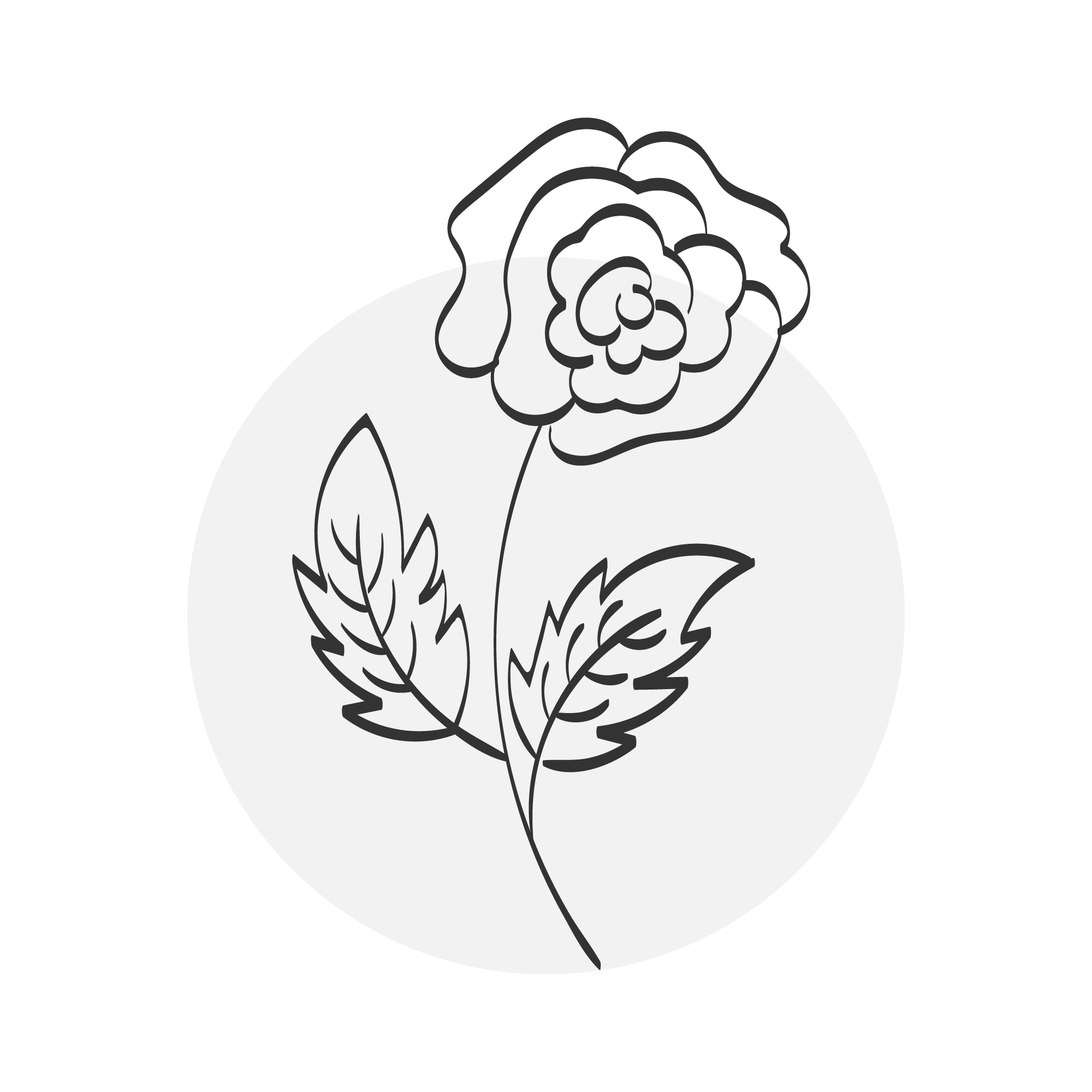 10 Flower Drawing With Line-Art rose flower.