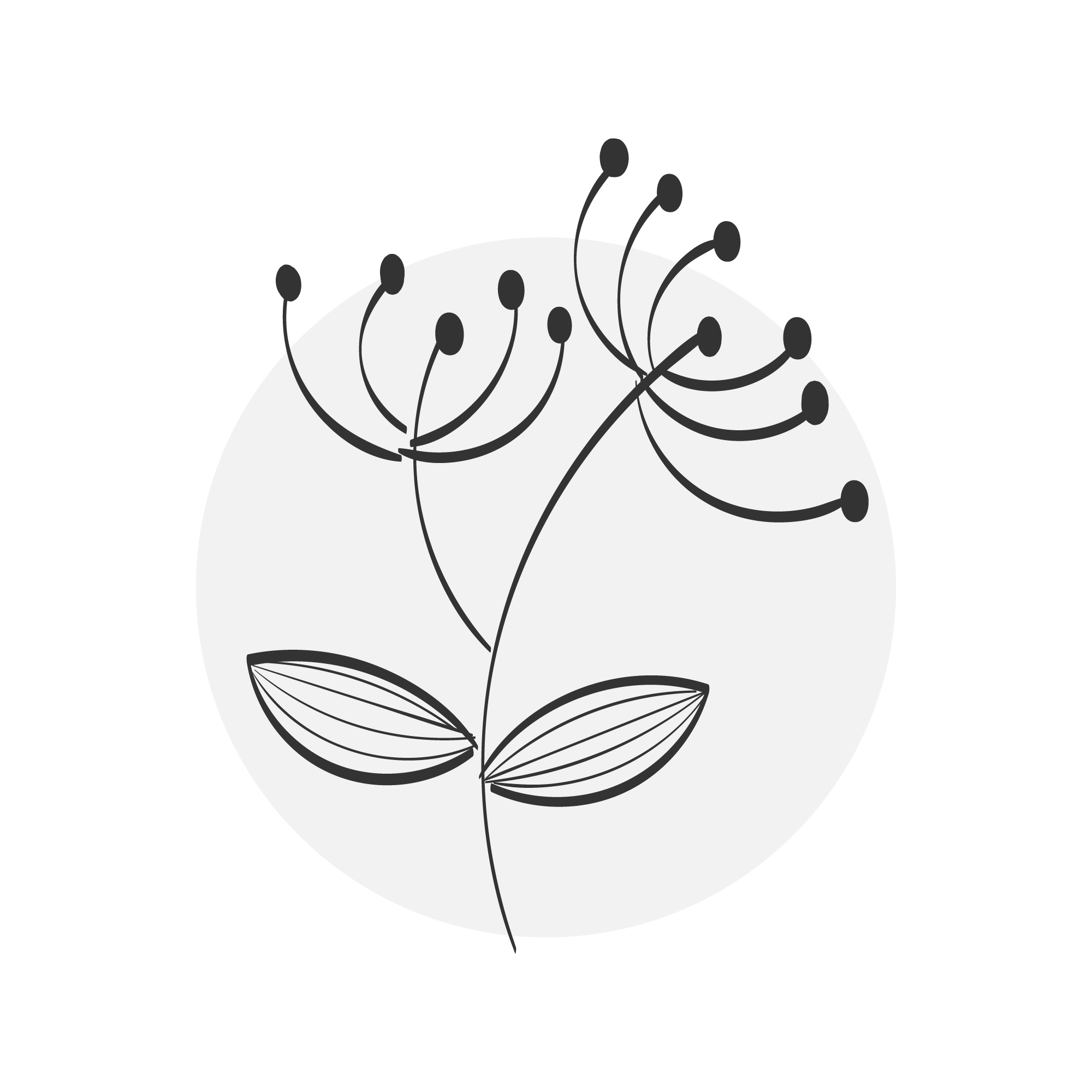 10 Flower Drawing With Line-Art for branding.