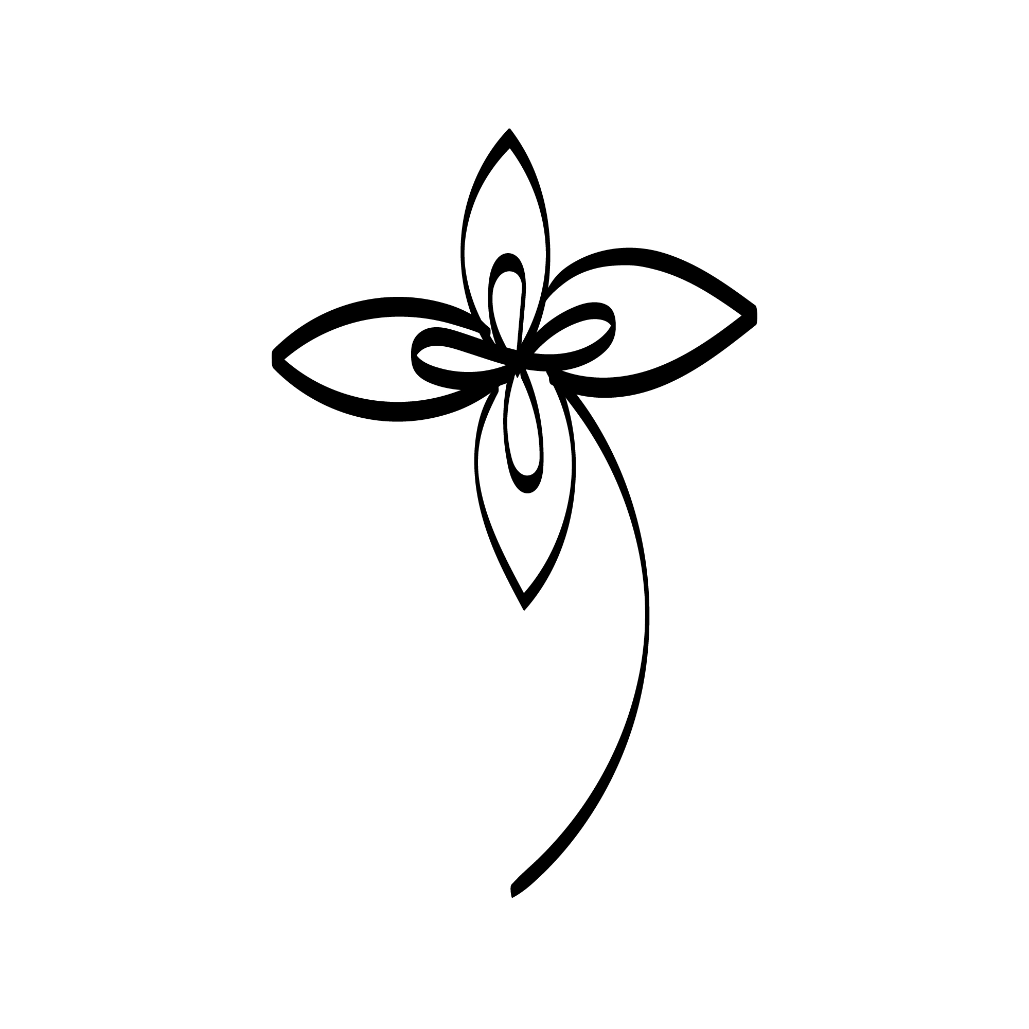 Floral Minimal Drawing Art with Line-art Preview image.