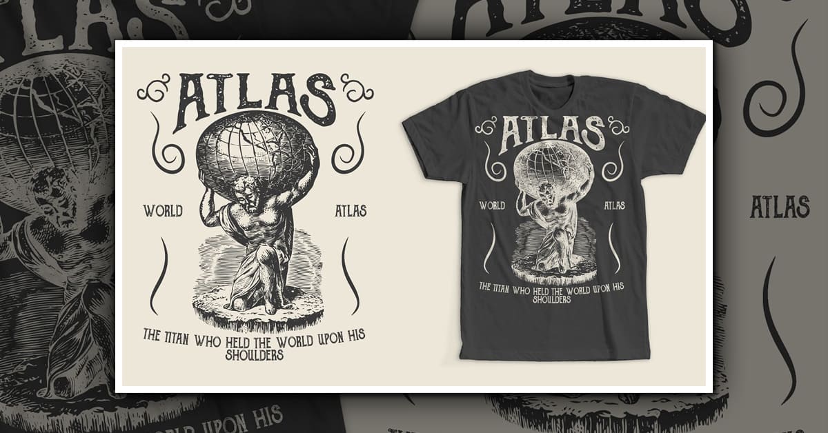 Atlas T-Shirt Design - Facebook.