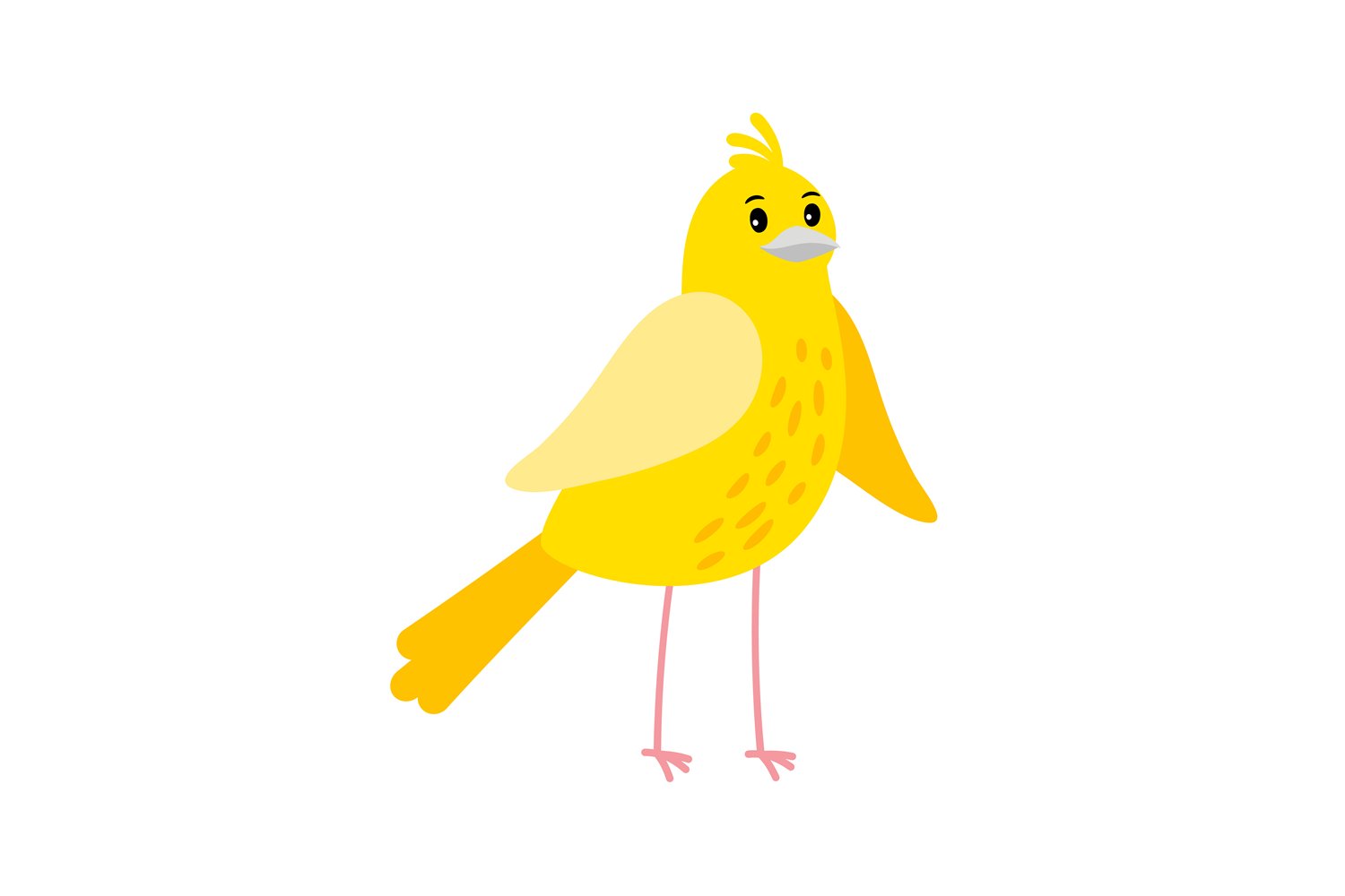So cute yellow bird.