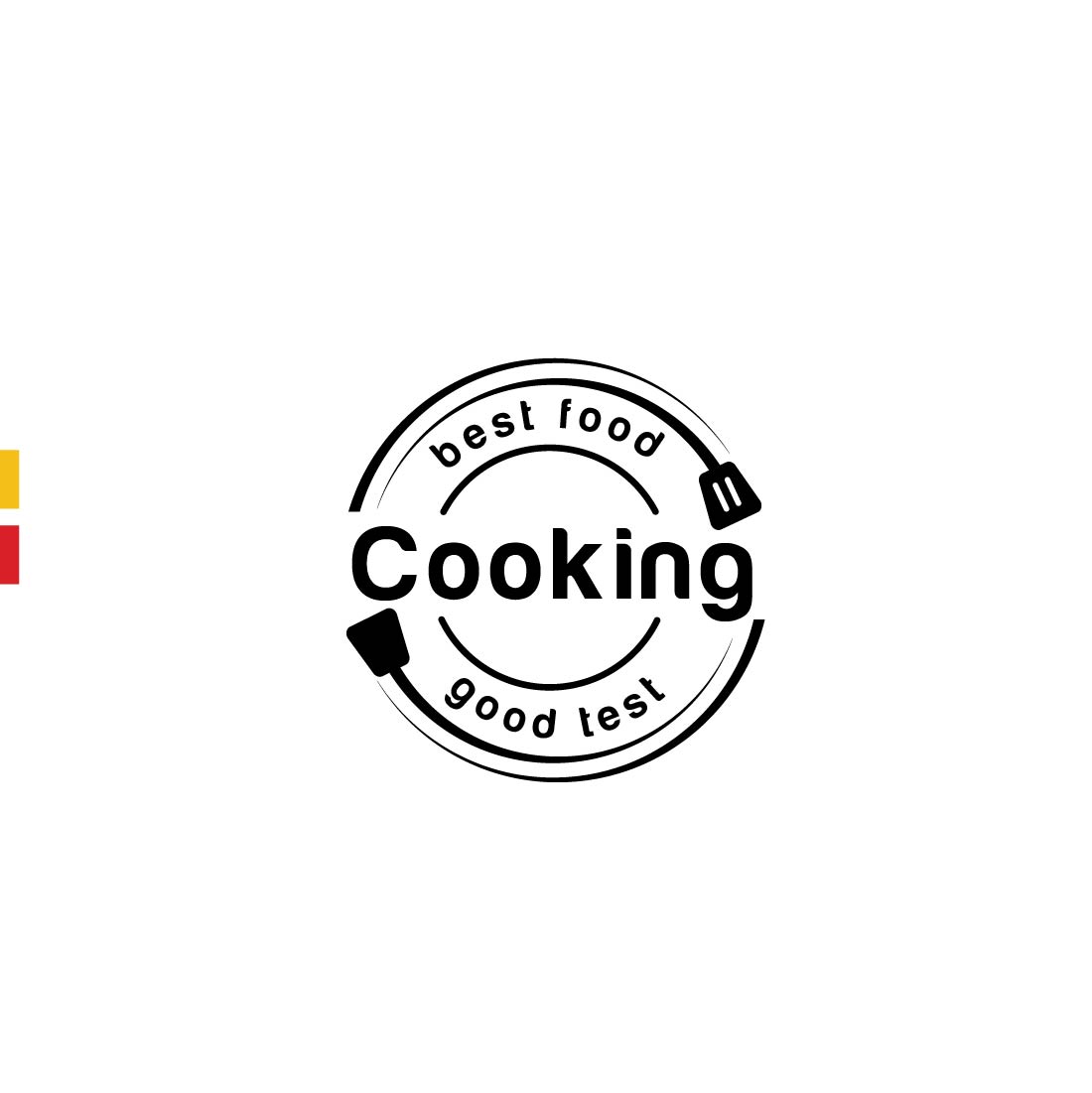 2 Fast Food Editable Logo Design on white background.