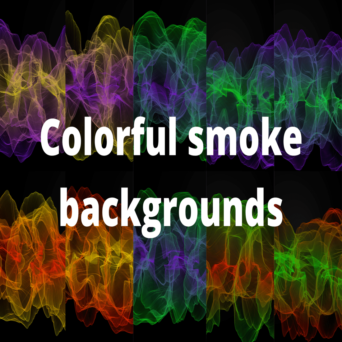 Colorful Smoke Backgrounds Preview image.
