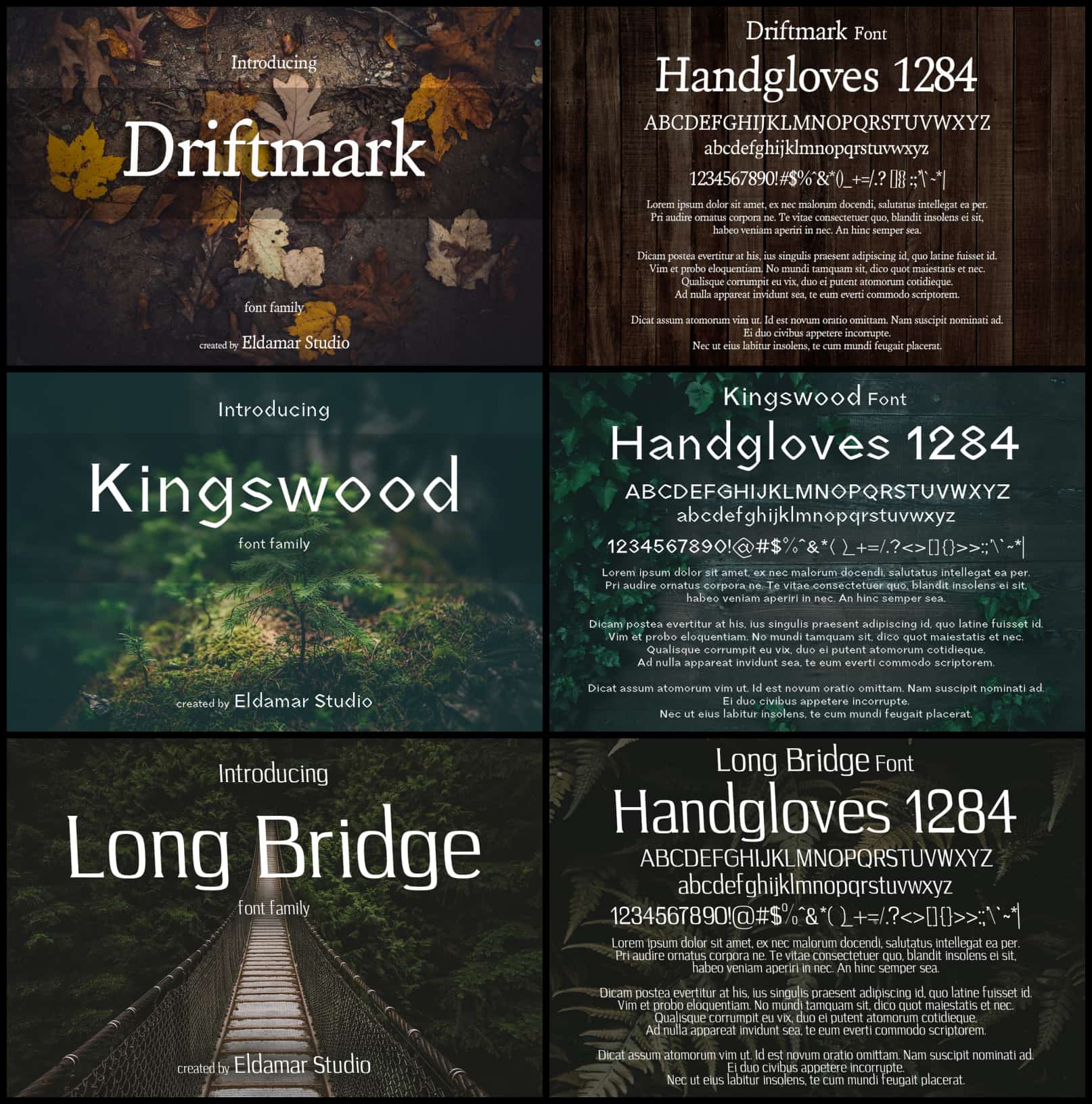 Diverse examples of using this strict font.