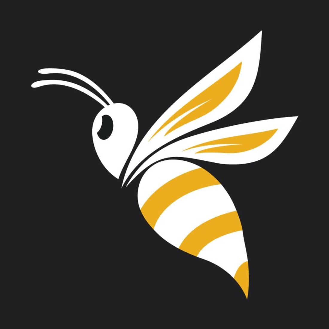 Bee Logo Vector Icon Template preview image.