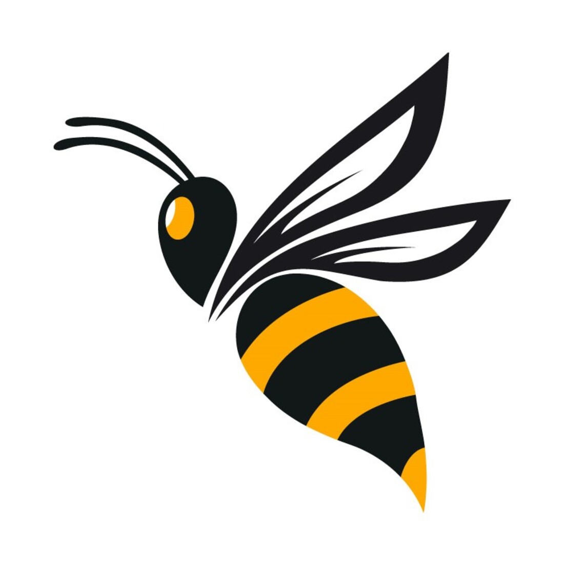 Bee Logo Vector Icon Template facebook image.