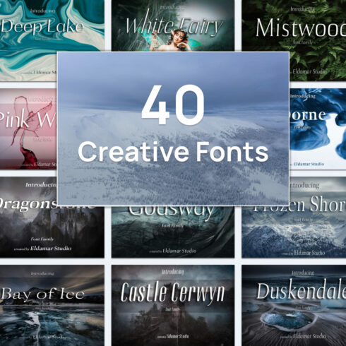 40 Creative Fonts.