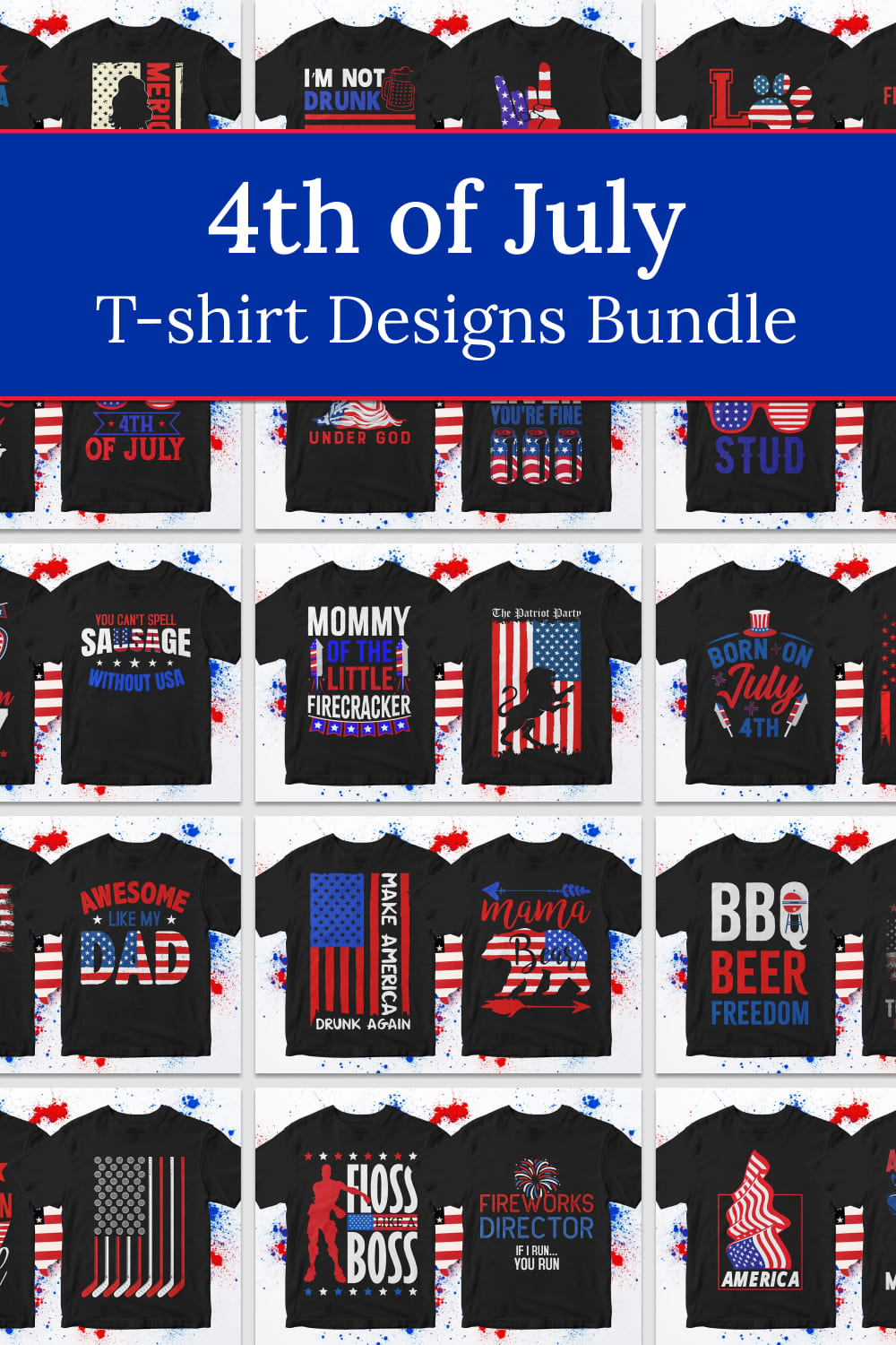 4th of july t shirt designs bundle 02