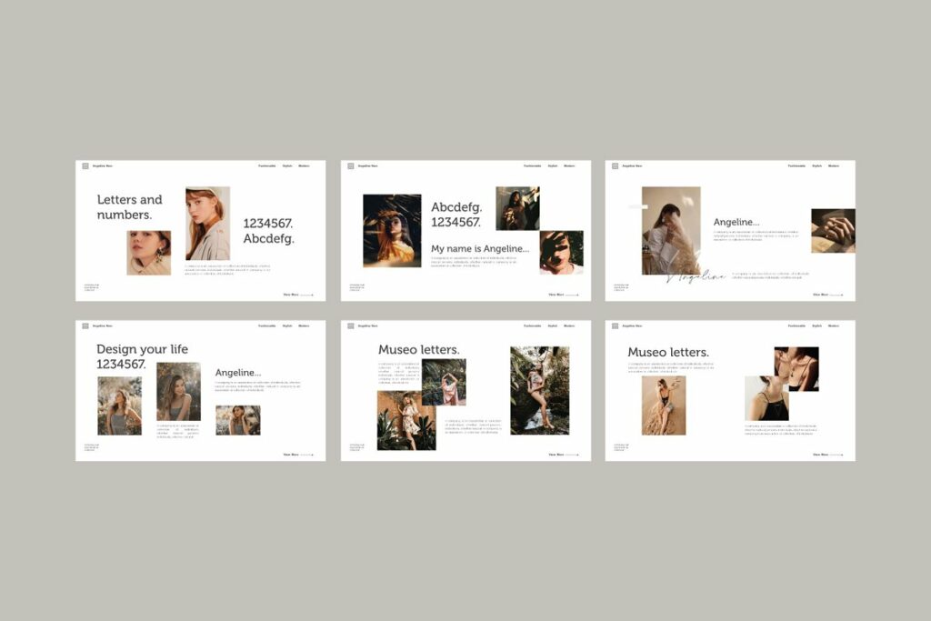 Angeline Design Powerpoint Template – MasterBundles