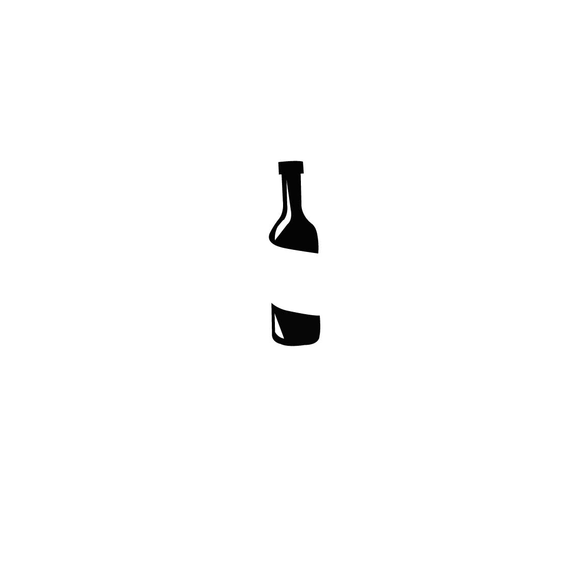 5 Bottle Icons Bundle, wine bottle icon.