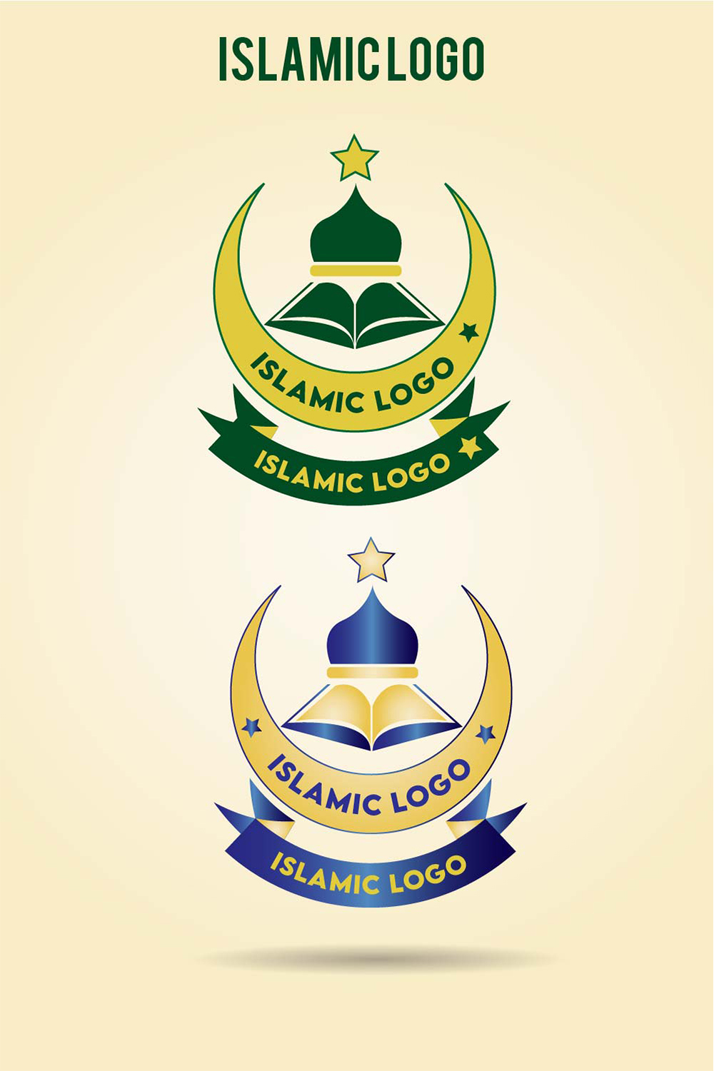 Islamic Editable Logo Vector Pinterest image.
