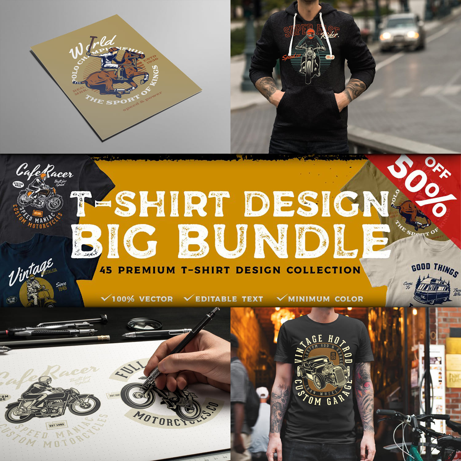 T-shirt Design BIG BUNDLE Cover.