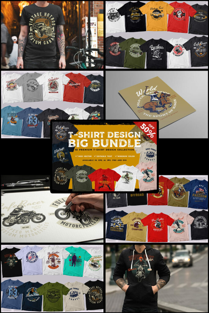 T-Shirt Design BIG BUNDLE – MasterBundles