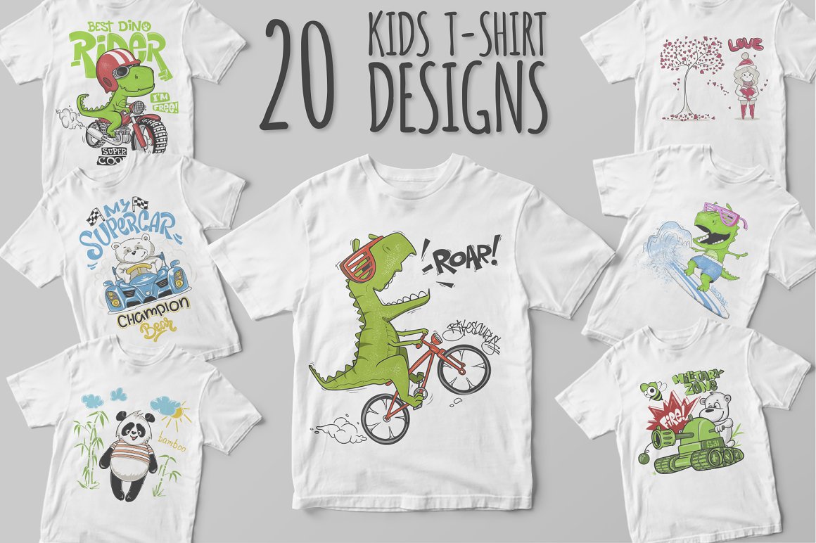 7 Kids T-shirt Design.