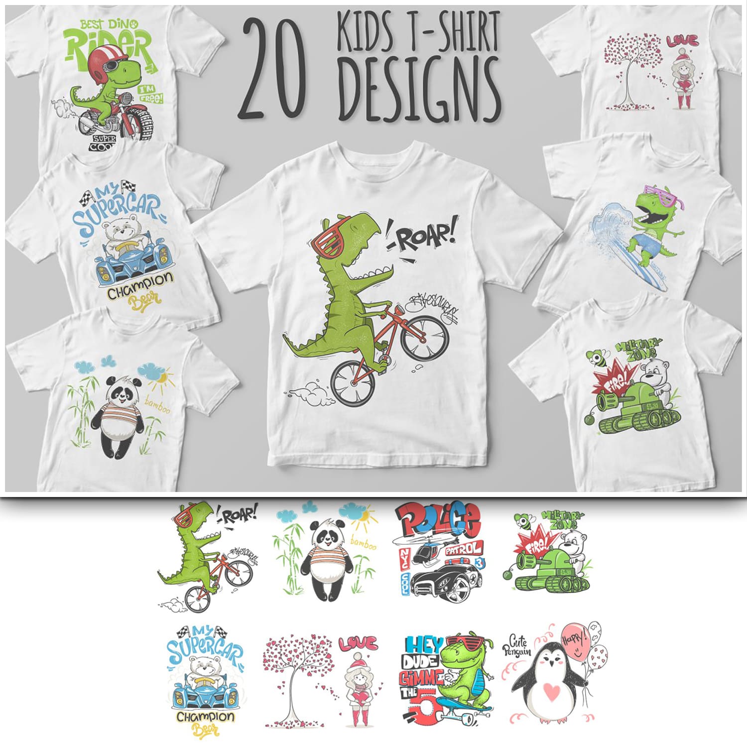 20 Kids T-Shirt Design.