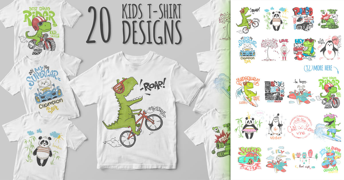 20 Kids T-Shirt Design - Facebook.