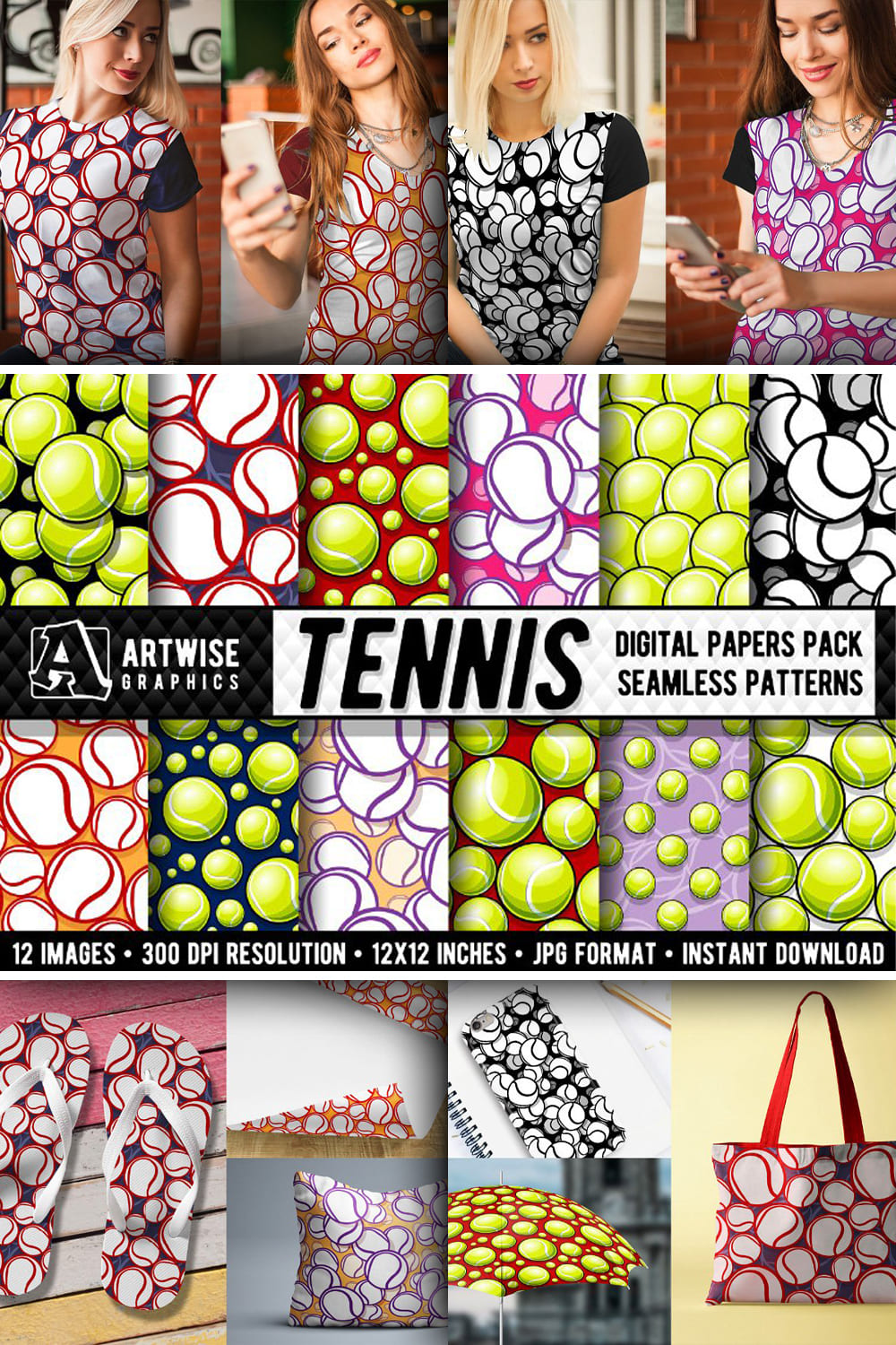 538877 tennis balls digital paper graphics pinterest 1000 1500