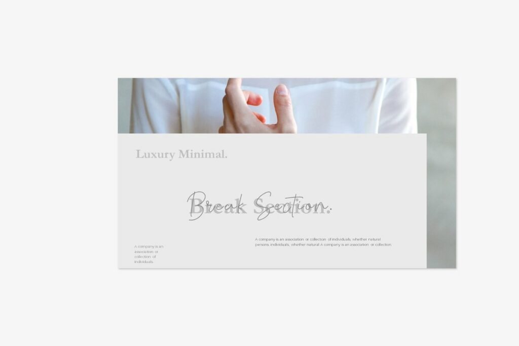 Luxury - Minimal Corporate Design Powerpoint Template – MasterBundles