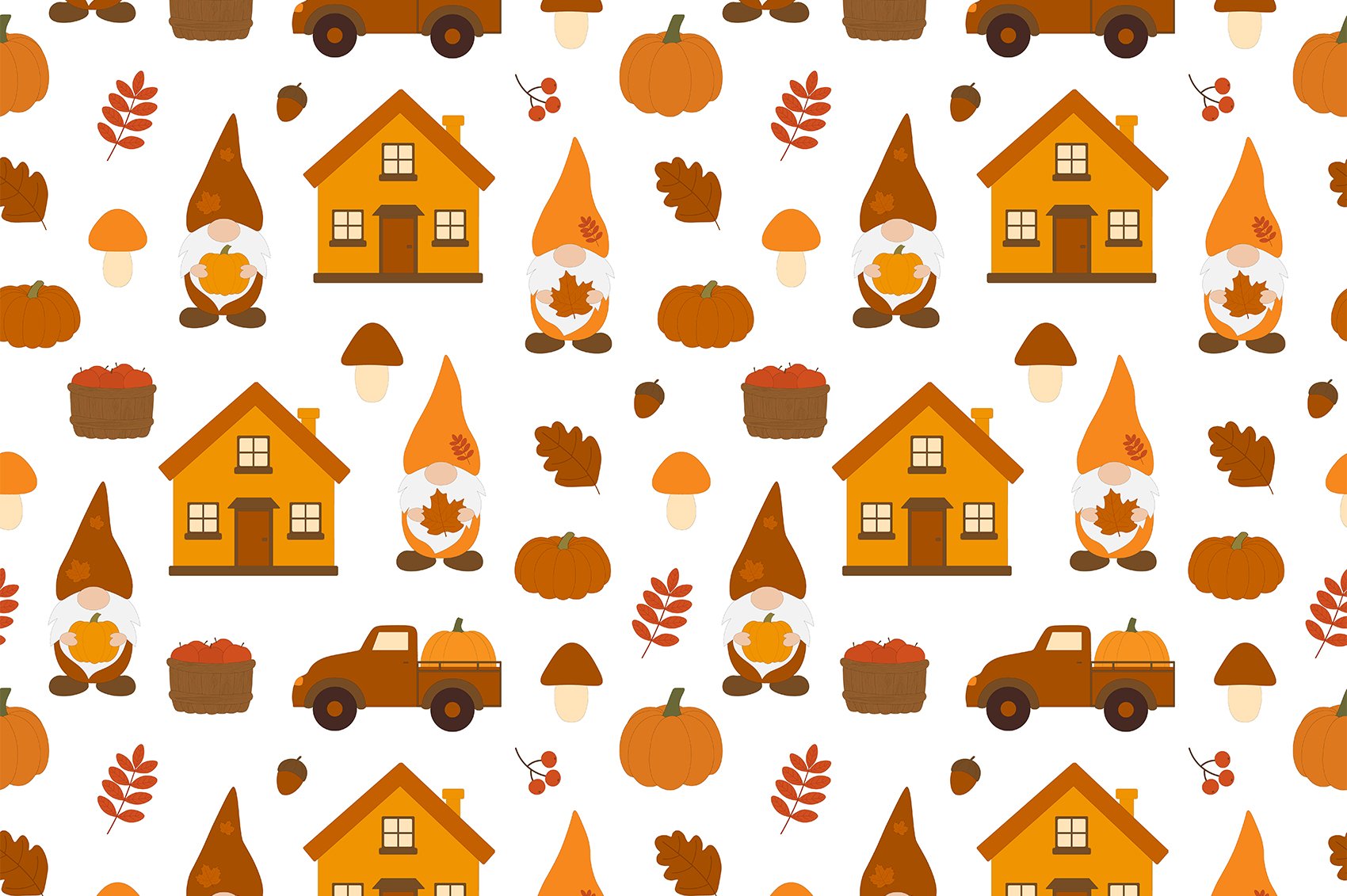 Houses and cars are ready for your fall illustration.