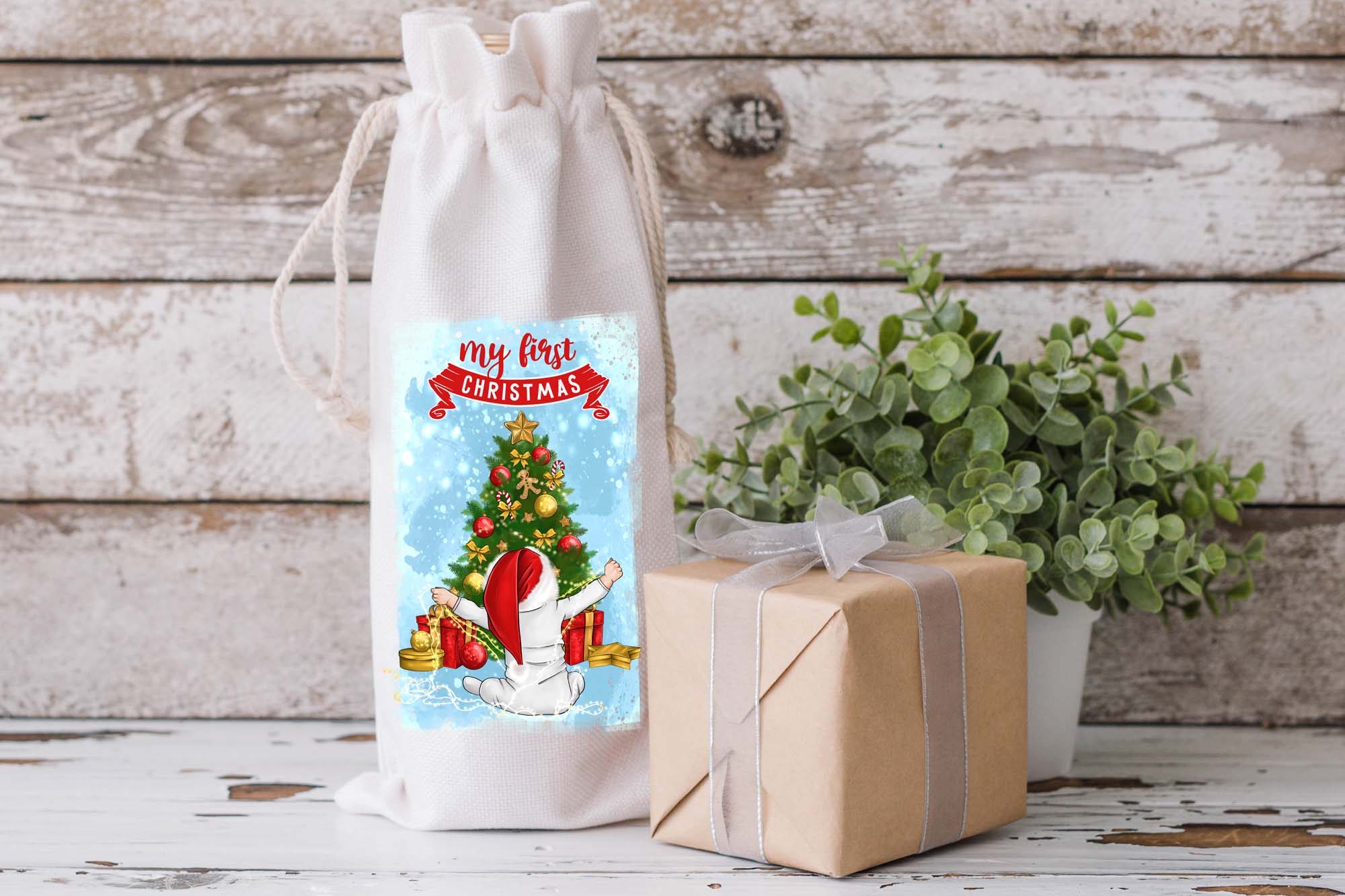 Christmas Merch Greetings for Baby Illustrations Preview image.