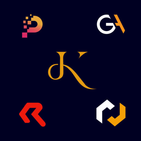 5 Word Mark Logos Design cover image.