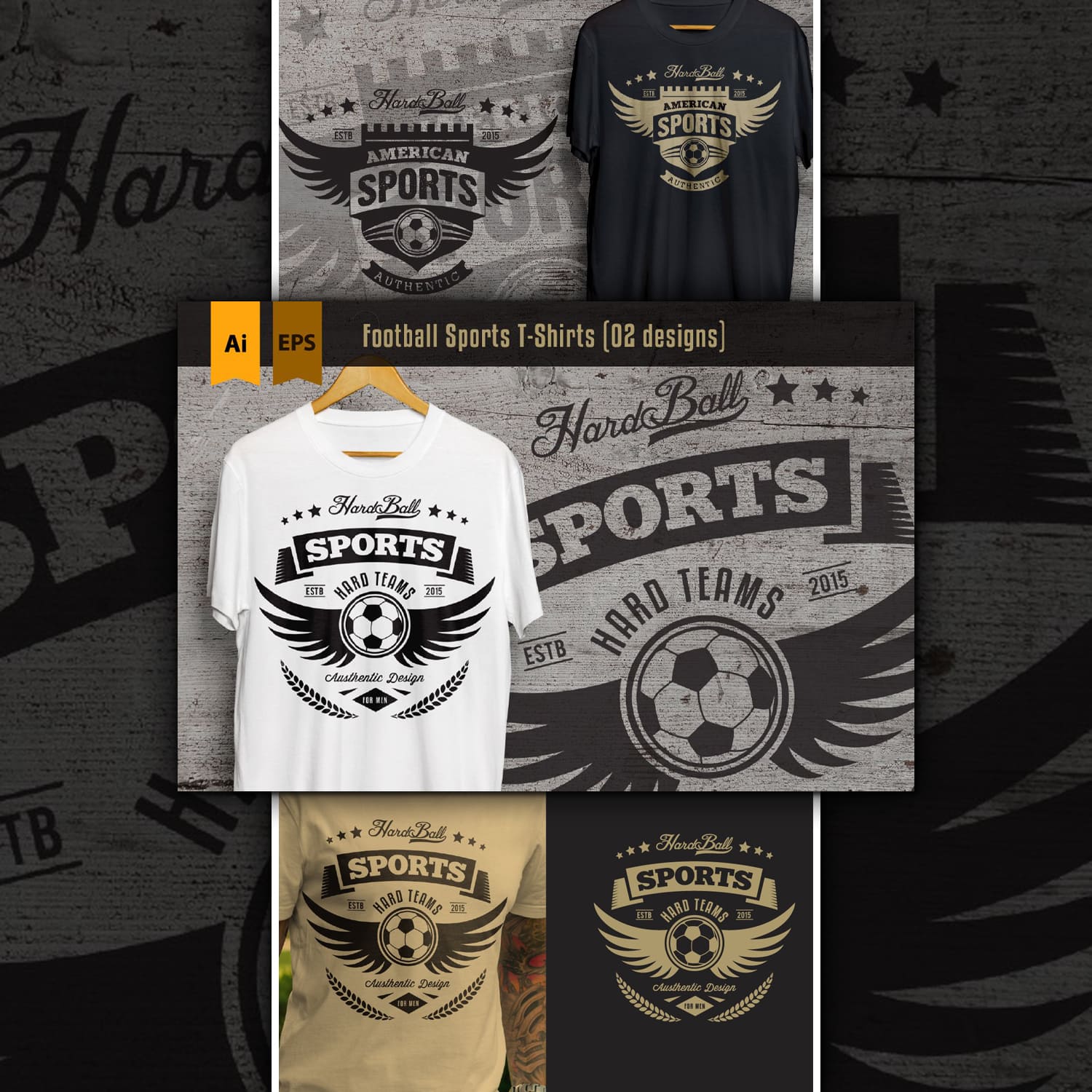 Football Sports T-Shirts Cover.