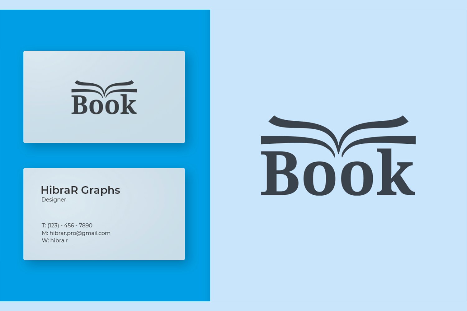 Creative book logo.