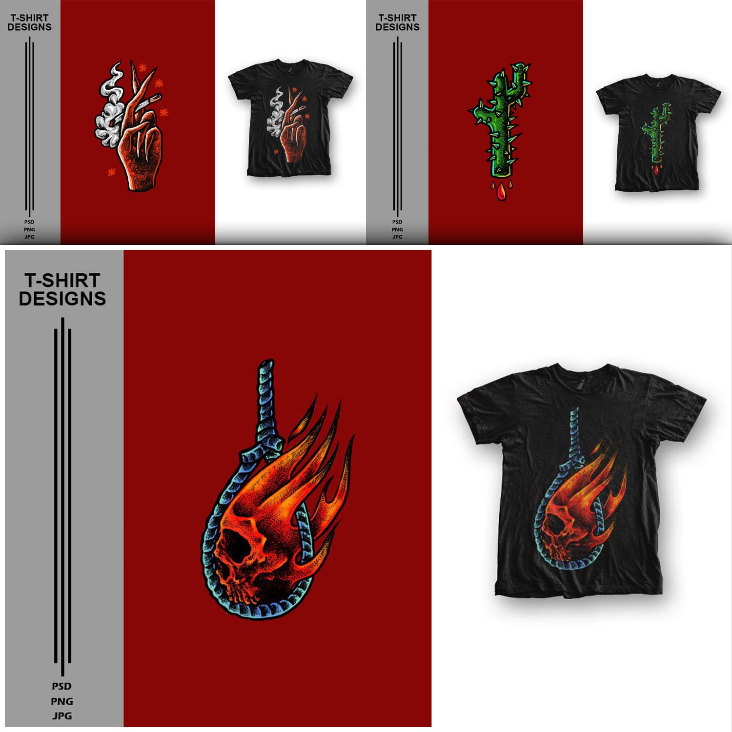 5 Tattoo Style | T-Shirt Designs Cover.