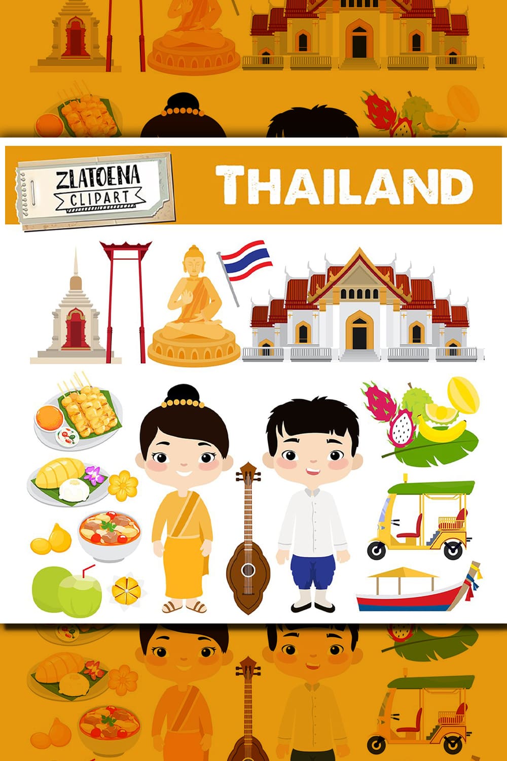 652469 thailand clipart travel southeast asia flag buddha pinterest 1000 1500