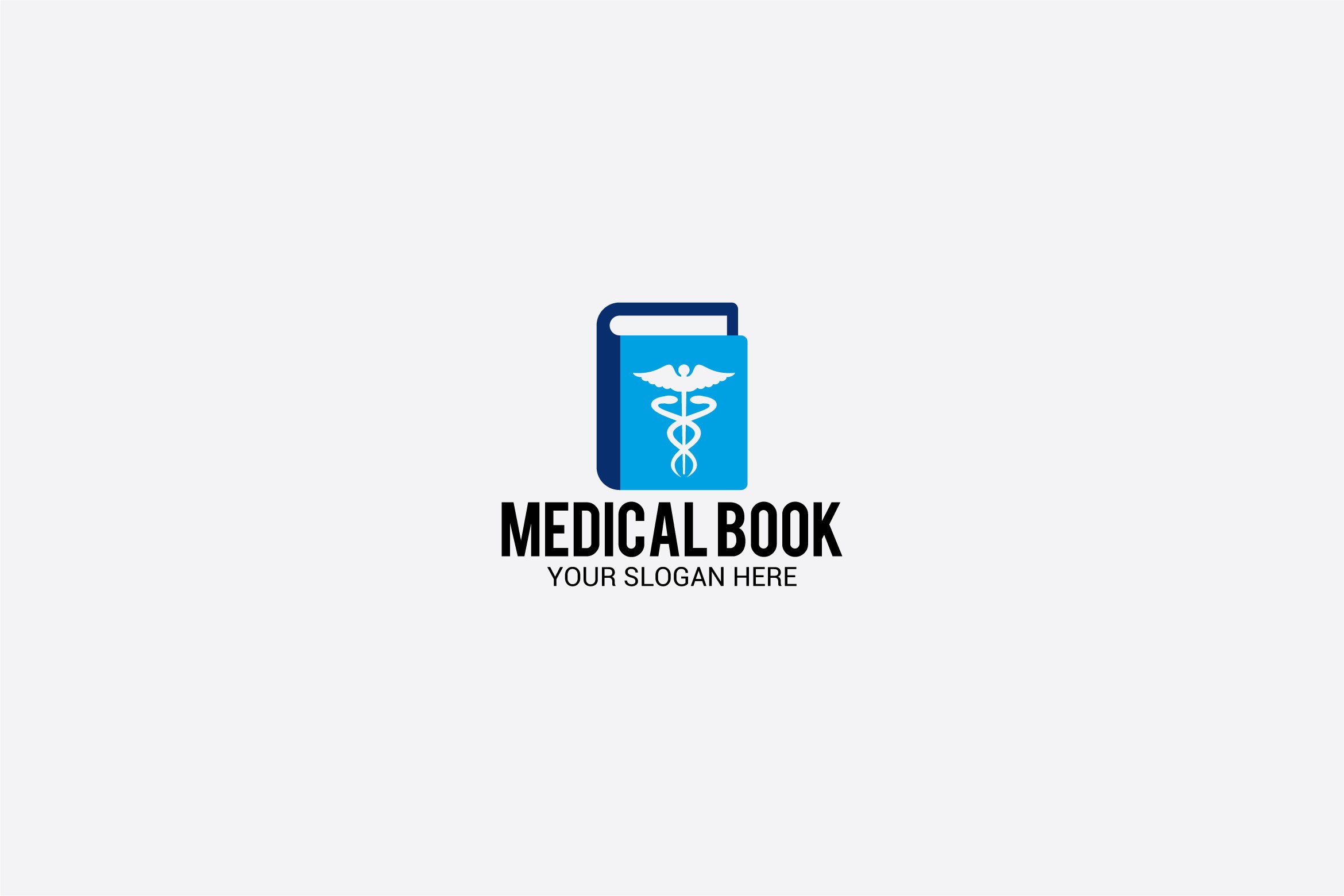 Classic book logo for medical.