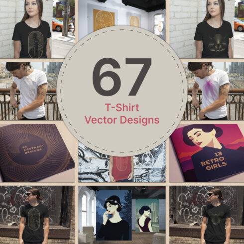 67 T-shirt Vector Designs.