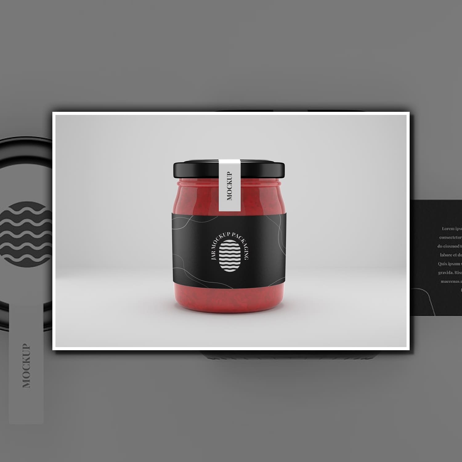 Jam Jar Mockup.