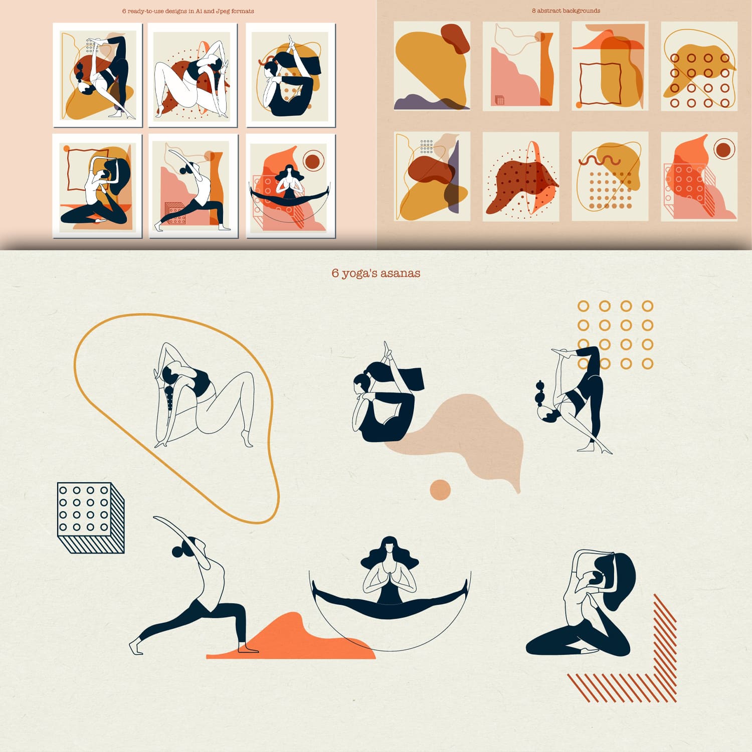 Content yoga graphic kit Created By Aleksandra Slowik.