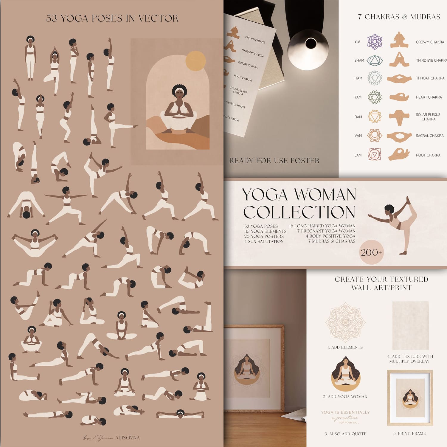 YOGA woman collection created by Alisovna.