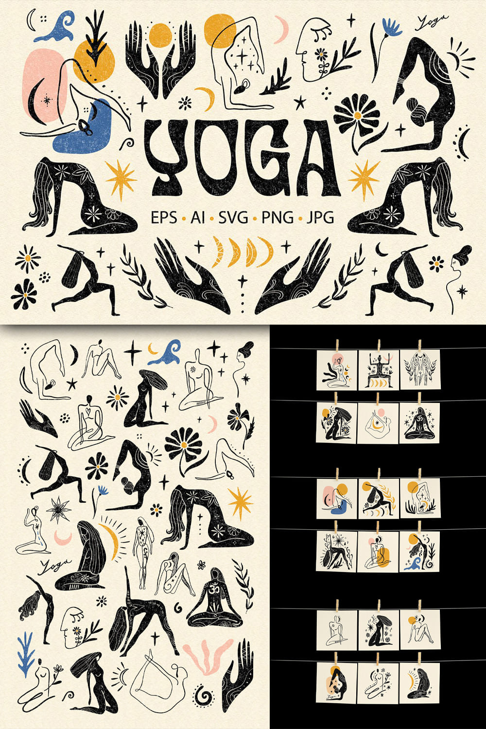Yoga bundle - pinterest image preview.
