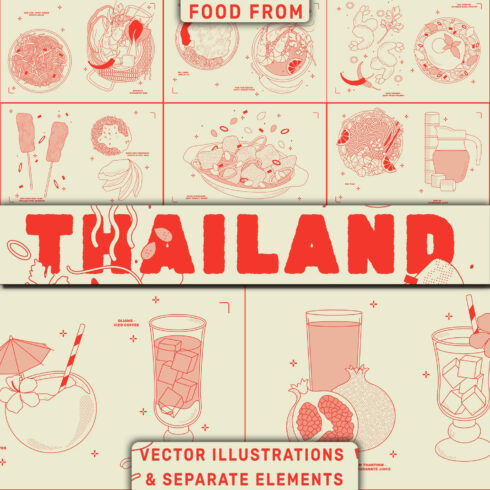 THAI Vector Food Illustration.