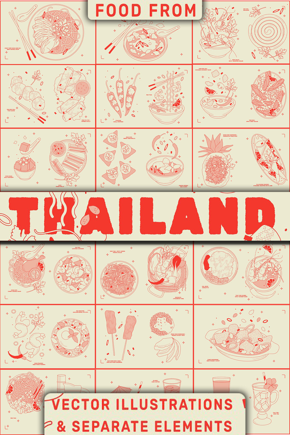 7521891 thai vector food illustration pinterest 1000 1500