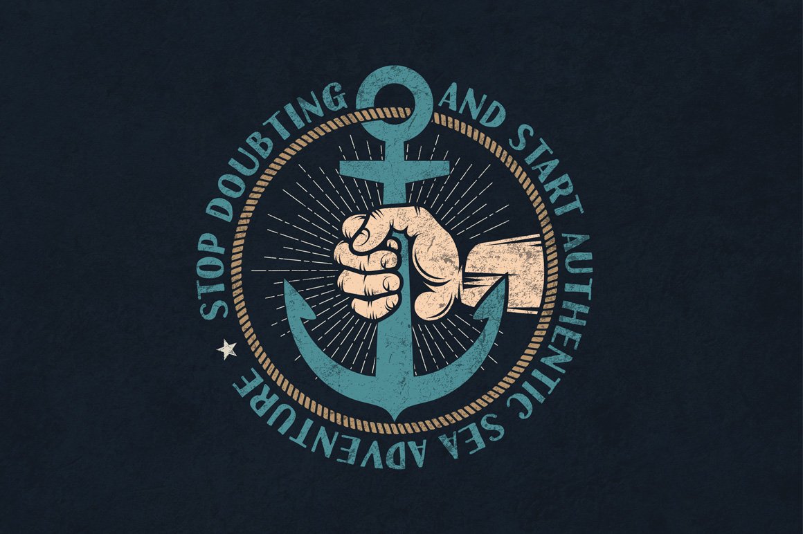 Black background with green anchor logo.