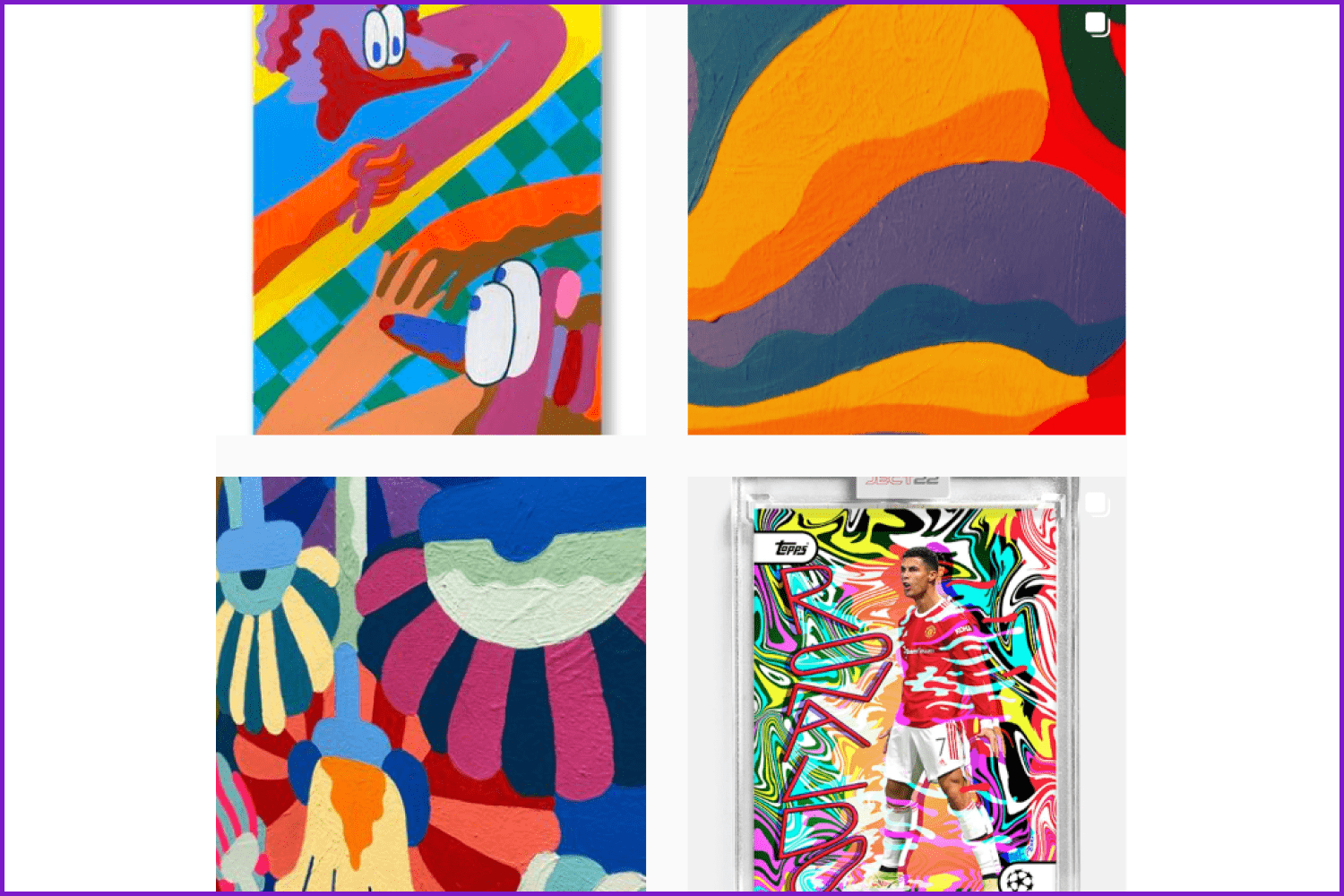 Collage of Instagram account images @mikeperrystudio.