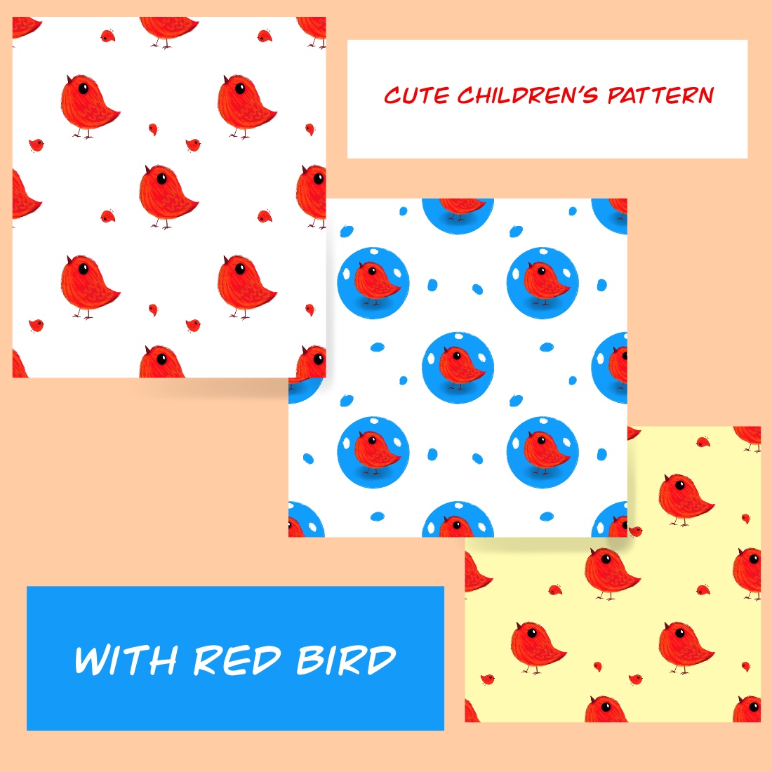Cute Children’s Seamless Pattern preview image.